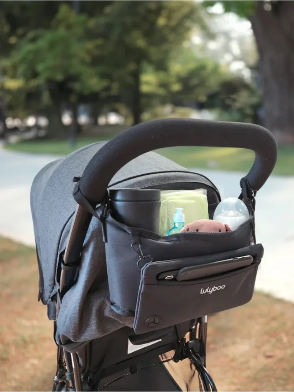 Lulyboo Black Messenger organizer